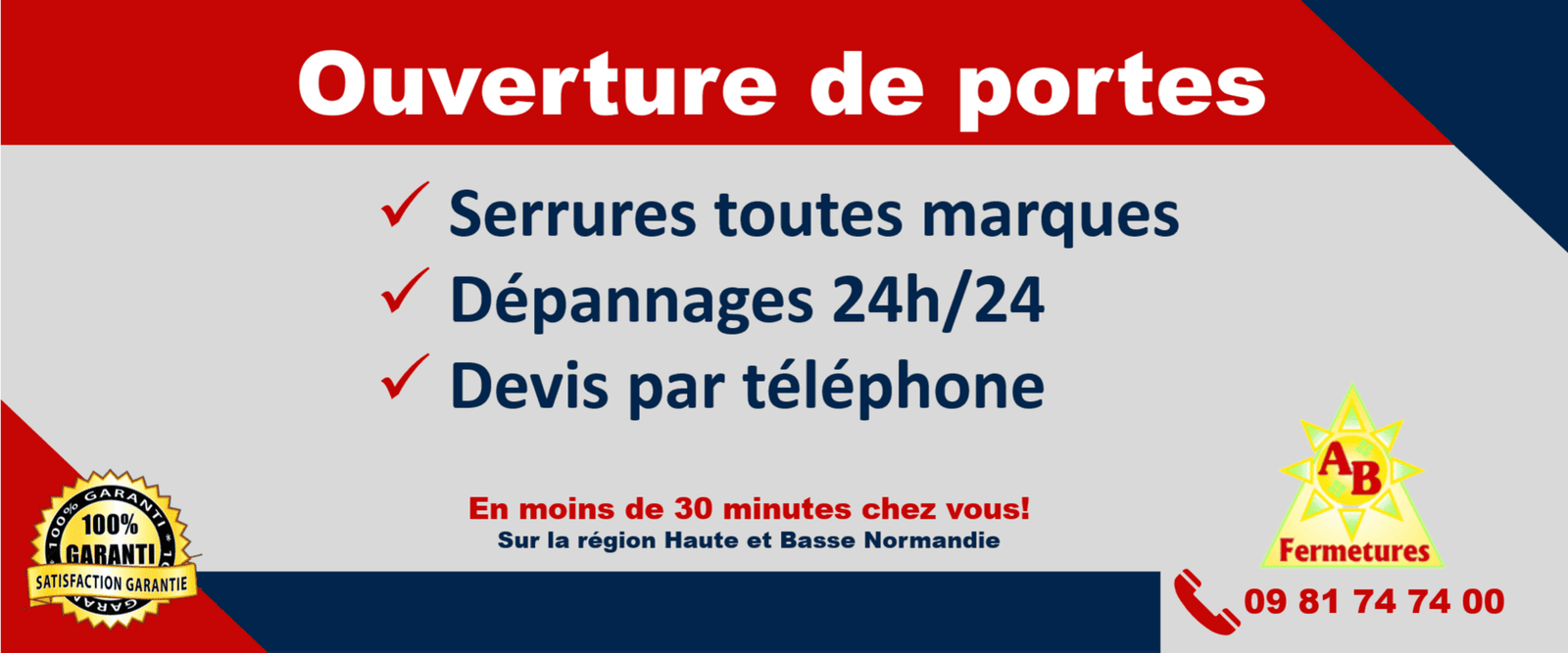 Ouverture de portes - Services AB Fermetures Le Havre